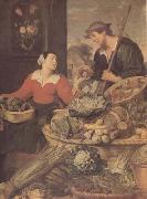 Frans Snyders detail Fruit and Vegetable Stall (mk14) oil painting artist